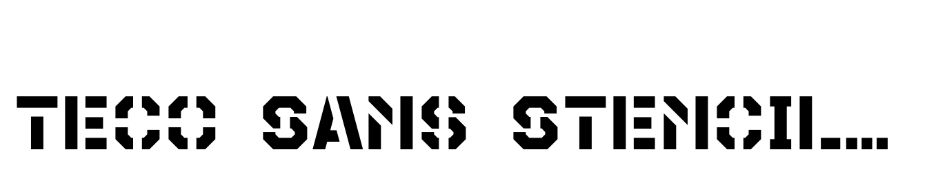 Teco Sans Stencil Bold